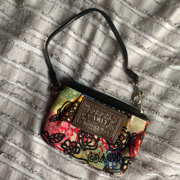 Coach Handbags - Floral coach wristlet
